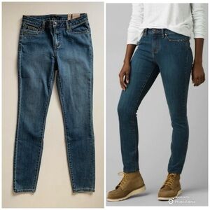 Prana Skinny Jeans Size 8 Sienna True Blue Organic Cotton Denim NWT